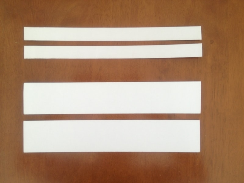 横板2cm幅と5cm幅。どちらも厚紙