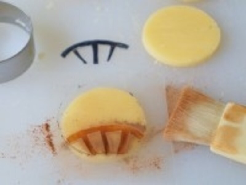 ココアをはたく