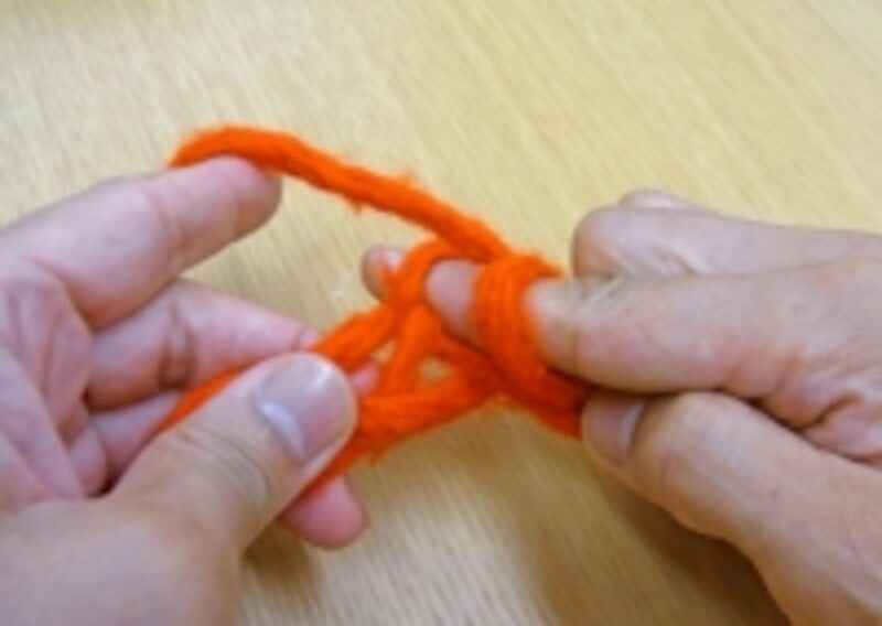 指編み 簡単　一段目