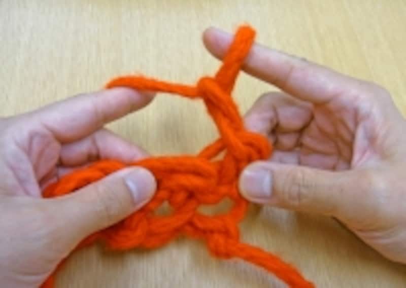 指編み 簡単　立ち上がり目をつくる
