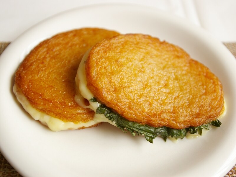 さつま揚げのしそチーズ焼き