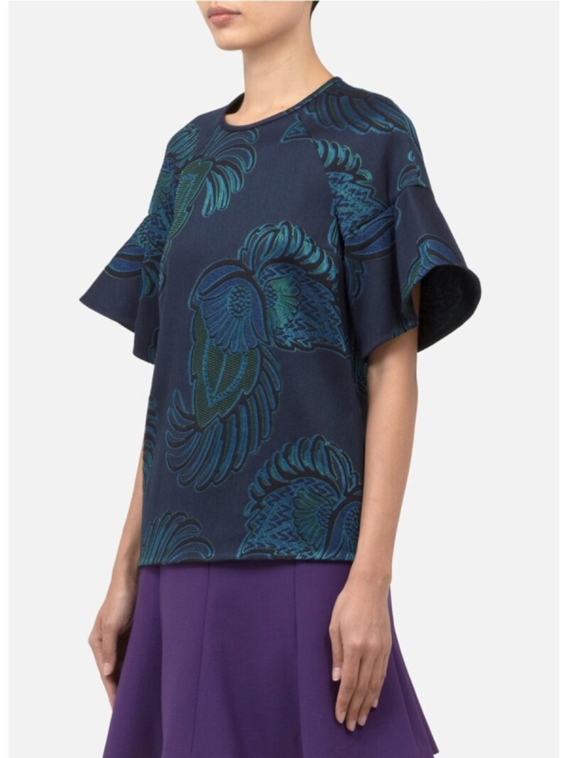 Stella McCrtney/Jacquard wool-blend top