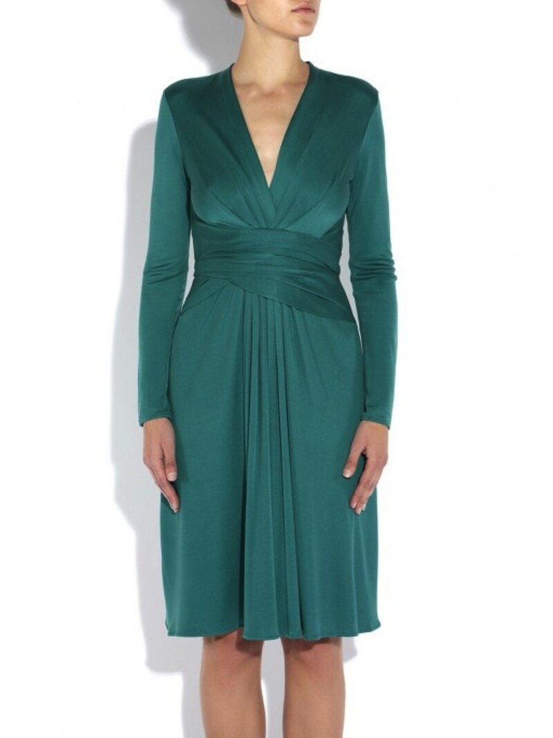 Issa London/classic wrap dress petrol