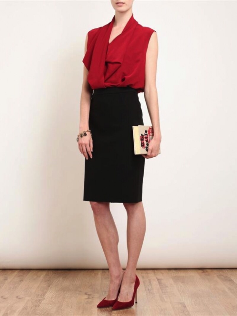 LANVIN/Draped Crepe Top