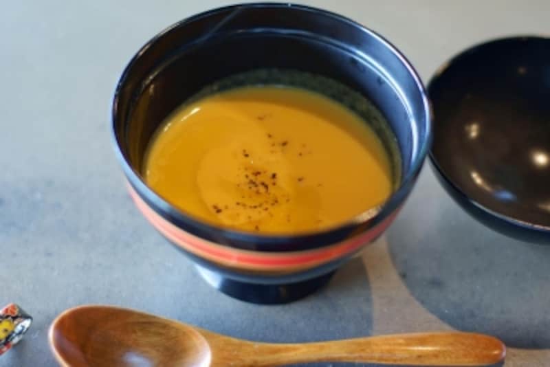 淡路産の人参を使ったスープ