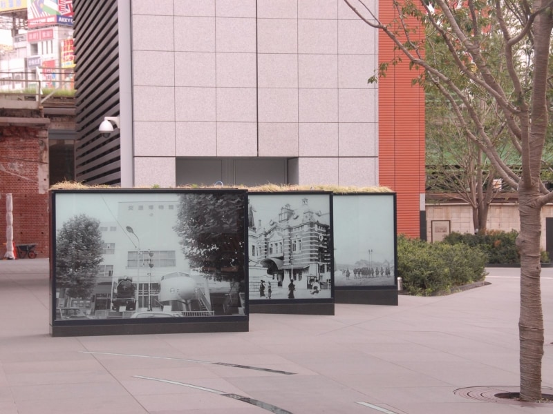 昔日を偲ぶパネル