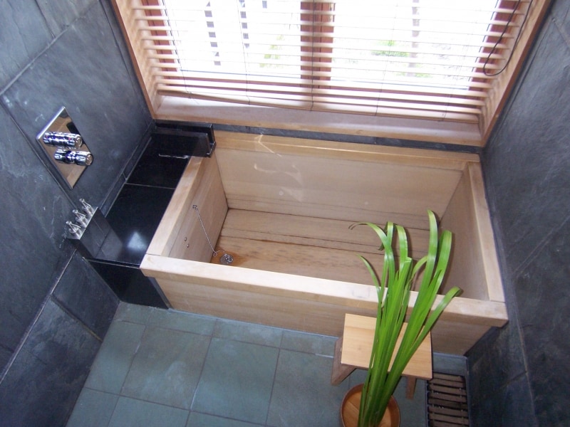 天然木製浴槽 美容院お風呂成人風呂バケツ家庭用多機能 湯桶 風呂おけ 多くの選択可能 - 2