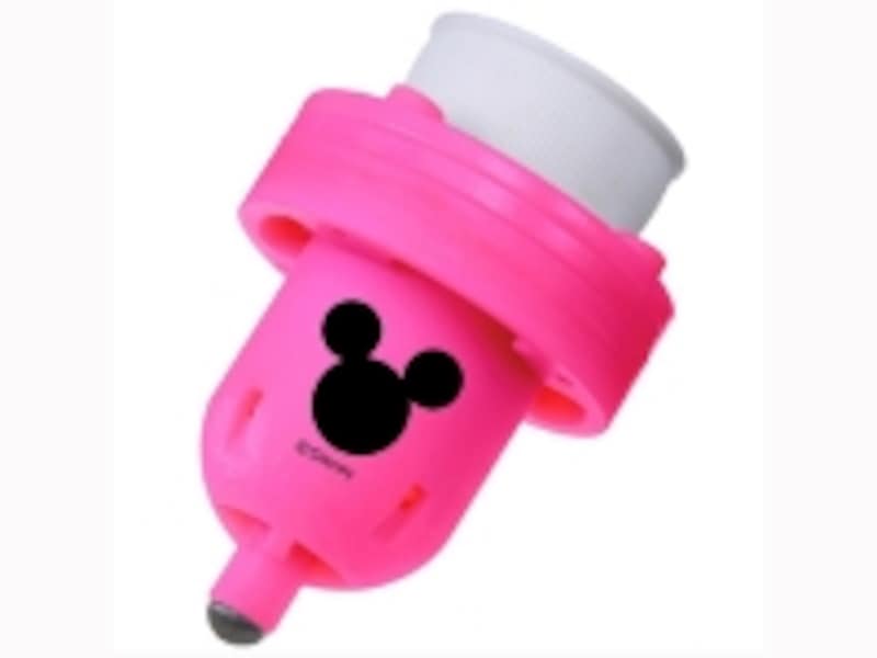 色はレッド、イエロー、ピンク、ブルーの全4色。こちらはピンク