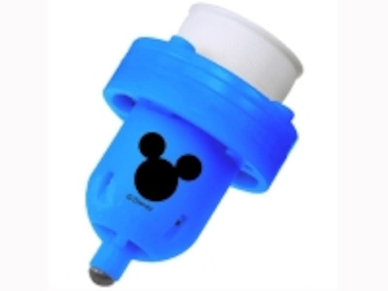 ミッキーマウスのワンポイントがかわいい！ こちらは青タイプ