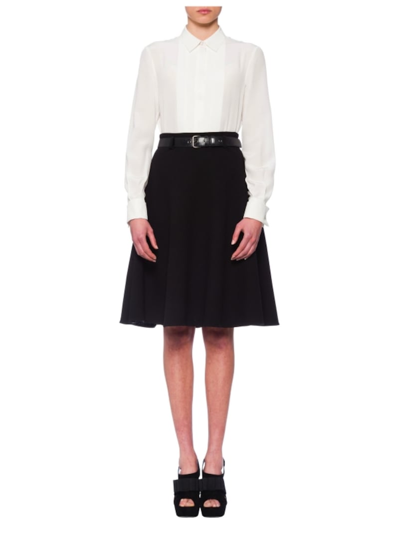 Miu Miu／Crepe de chine boxy blouse