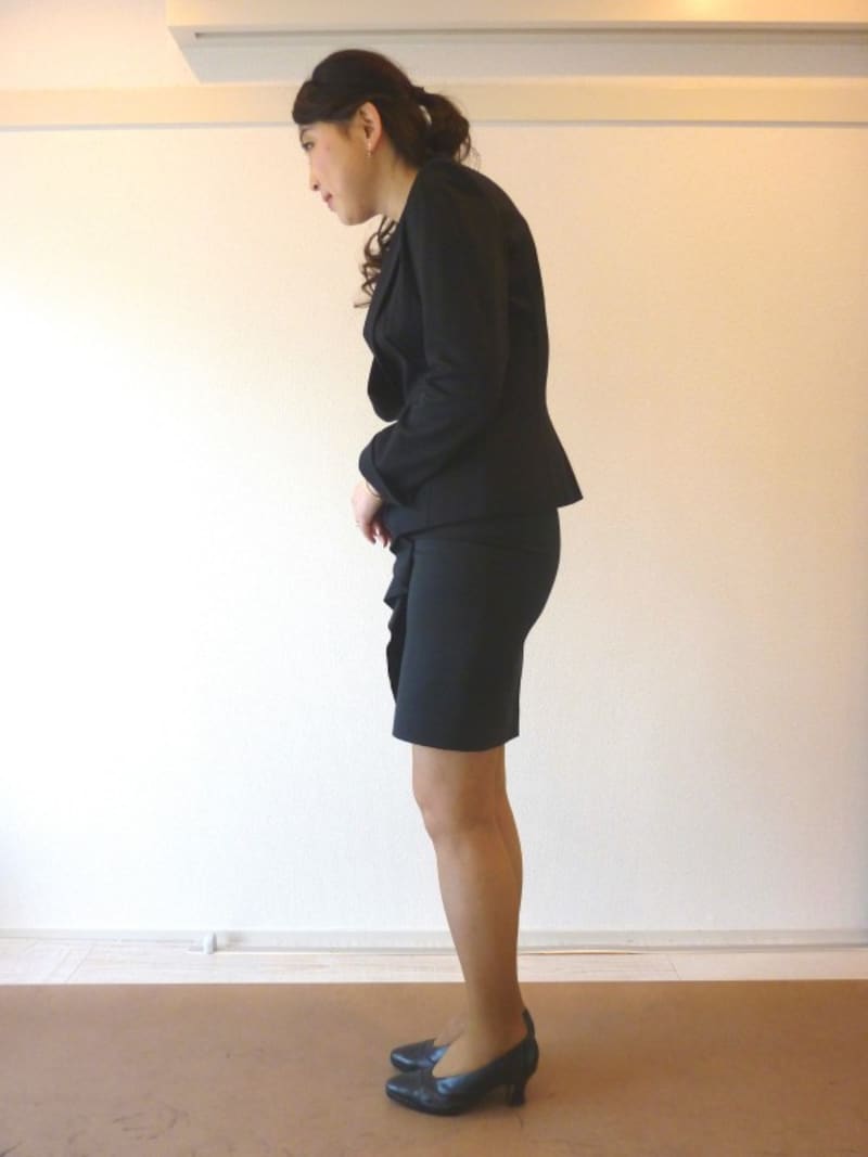 首だけのお辞儀はNGです