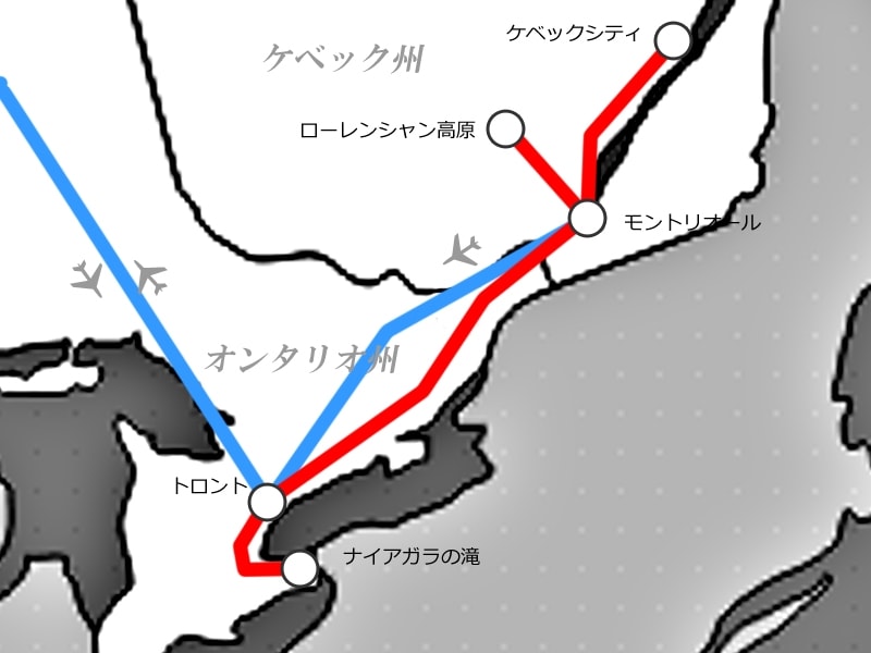 メープル街道を早回り (クリックで拡大)