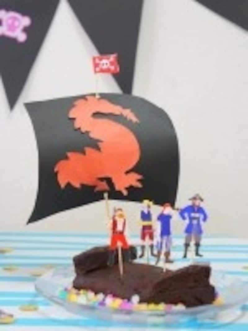 海賊船ケーキ