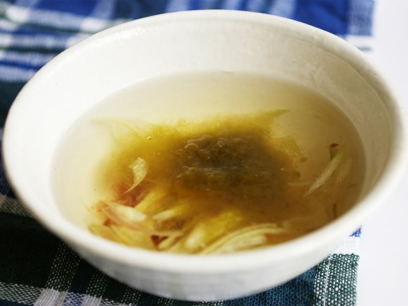 即席・梅とろろのお吸い物