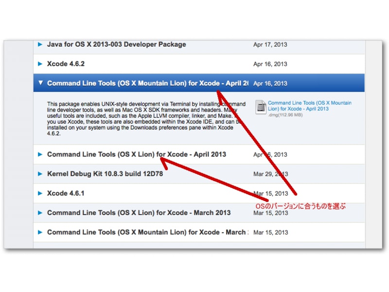 Apple Xcode ダウンロードリンク一覧