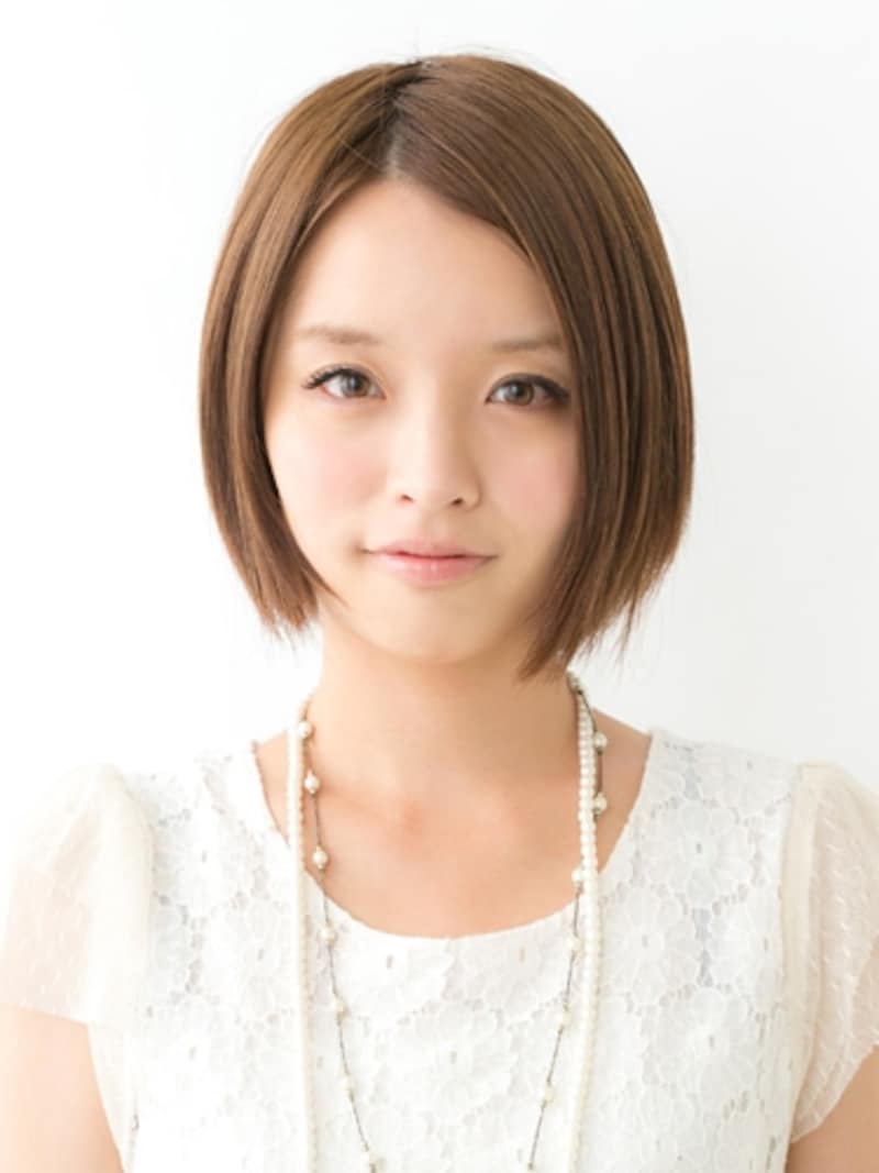 前下がりのボブスタイル