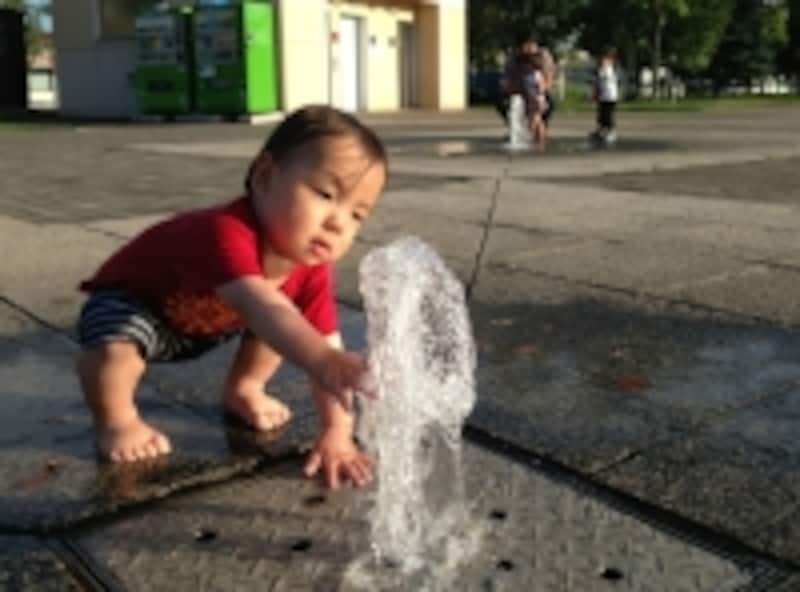 水遊び