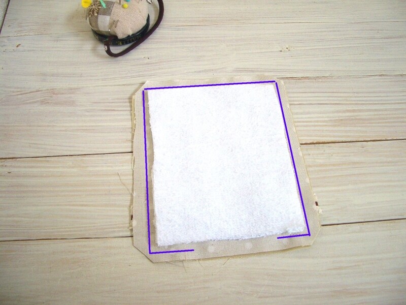 タオルを載せる