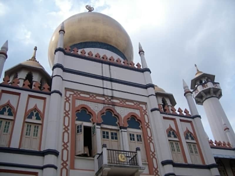 アラブストリートのランドマーク的存在、サルタンモスク