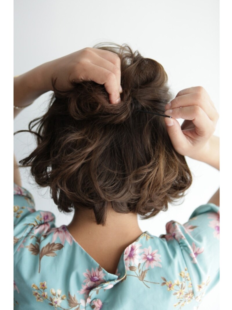 ピン三本で出来るアレンジ