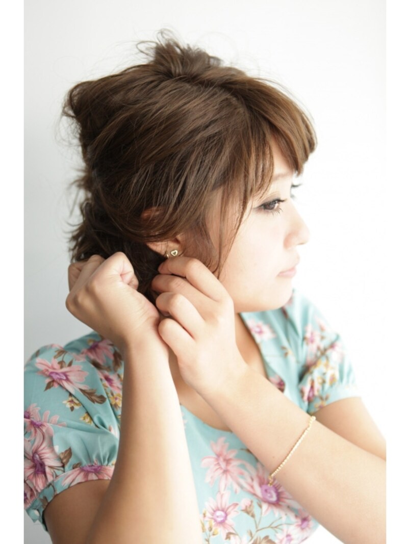 ピン三本で出来るアレンジ