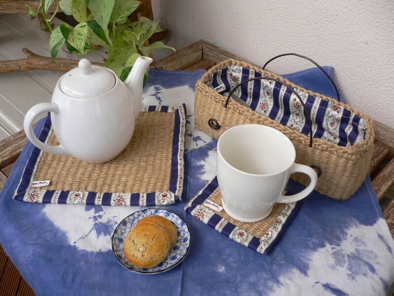 平面仕立て見本のコースター＆マット