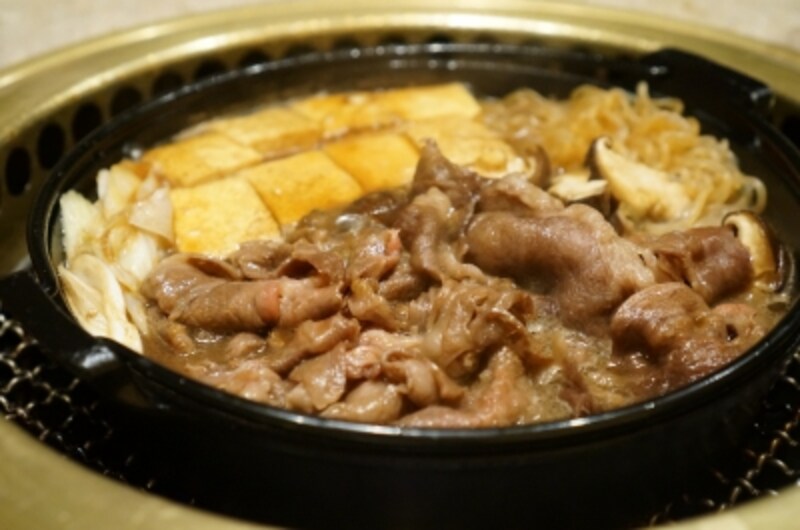〆のすき焼き