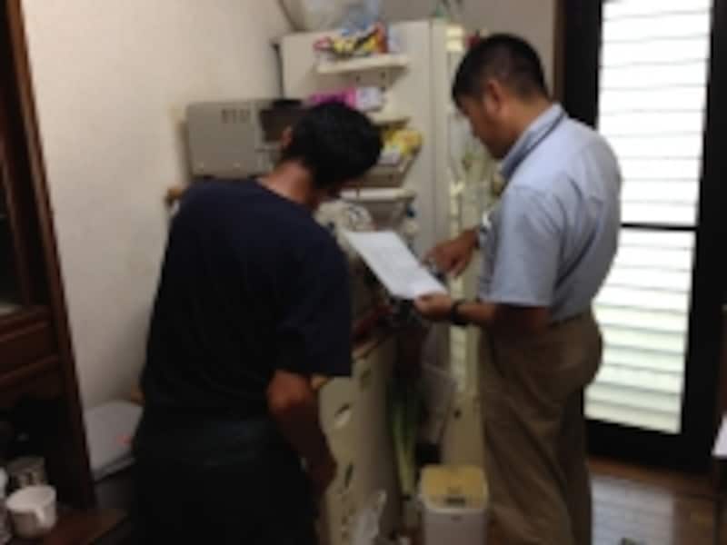 工事前の現場調査