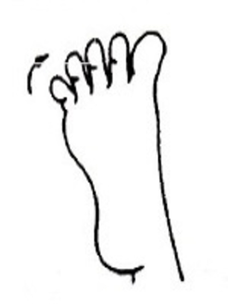 足指じゃんけん「パー」