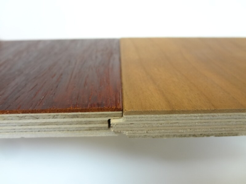 表面の化粧単板が厚い場合undefined無垢