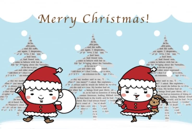 クリスマスの無料イラスト かわいいカット カード集 白黒 カラー Web素材 All About クリスマスの無料イラスト かわいいカット カード集 白黒 カラー Web素材 All About