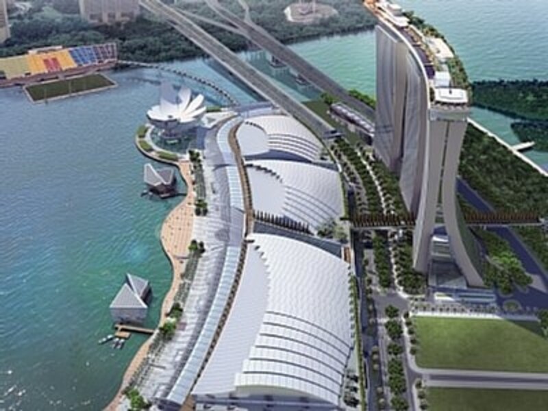 今年一番の注目スポット、マリーナ・ベイ・サンズ