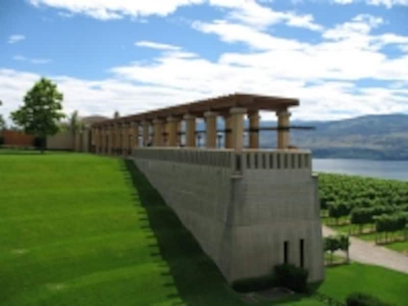 ミッションヒルに併設されているレストラン。大型のワイナリーでは、最高のワインと食事がその場で楽しむのも可能