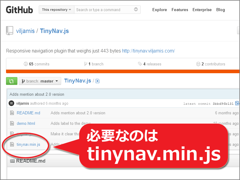 「tinynav.min.js」だけが必要