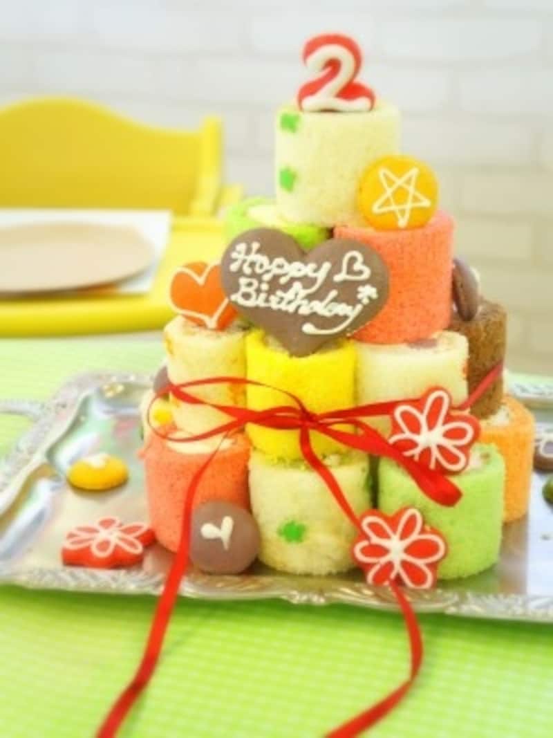 ロールケーキタワー