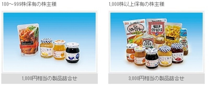 アヲハタ 株主優待(イメージ)