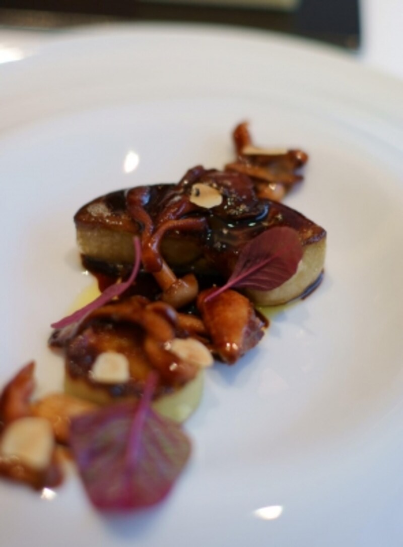 フォアグラとキノコ