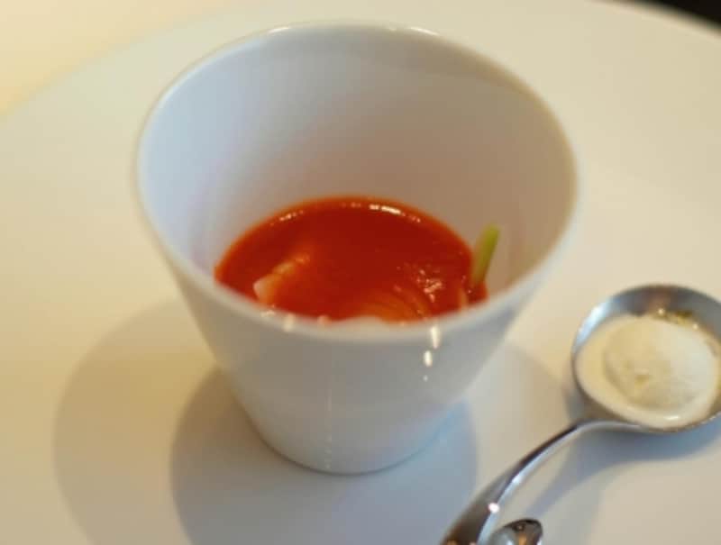 串本の剣先イカと野菜のヌイユ