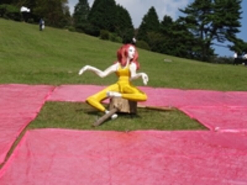 飯沼英樹《無題》展示のようす（部分）