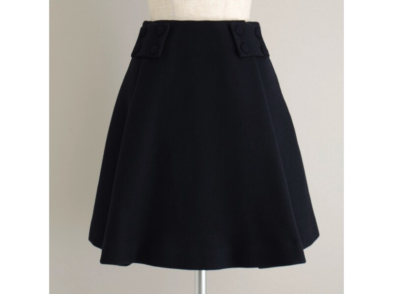 muller of yoshiokubo(ミュラーオブヨシオクボ) ウール プリーツ フレアー スカート(13AW)