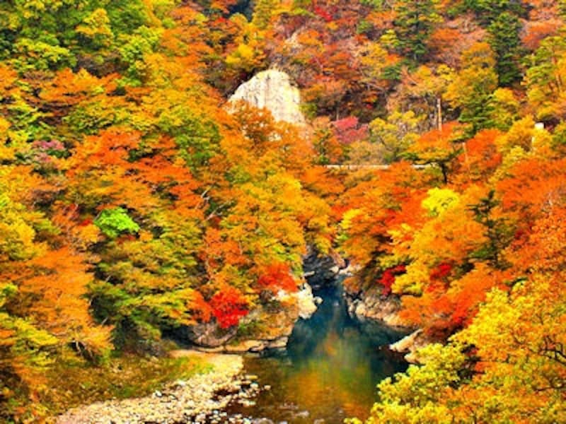 塩原渓谷の紅葉