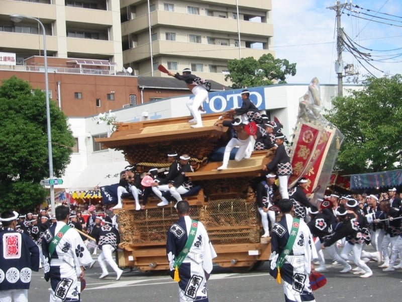 岸和田だんじり祭り やりまわし カンカン場