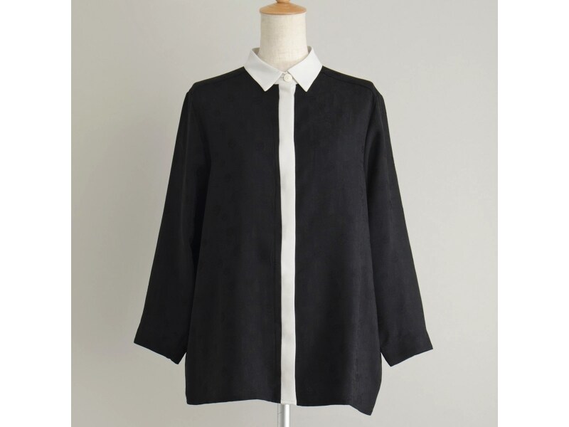 DEVASTEE(デバステ) スマイル ジャカード クレリック シャツ ブラウス（13AW）