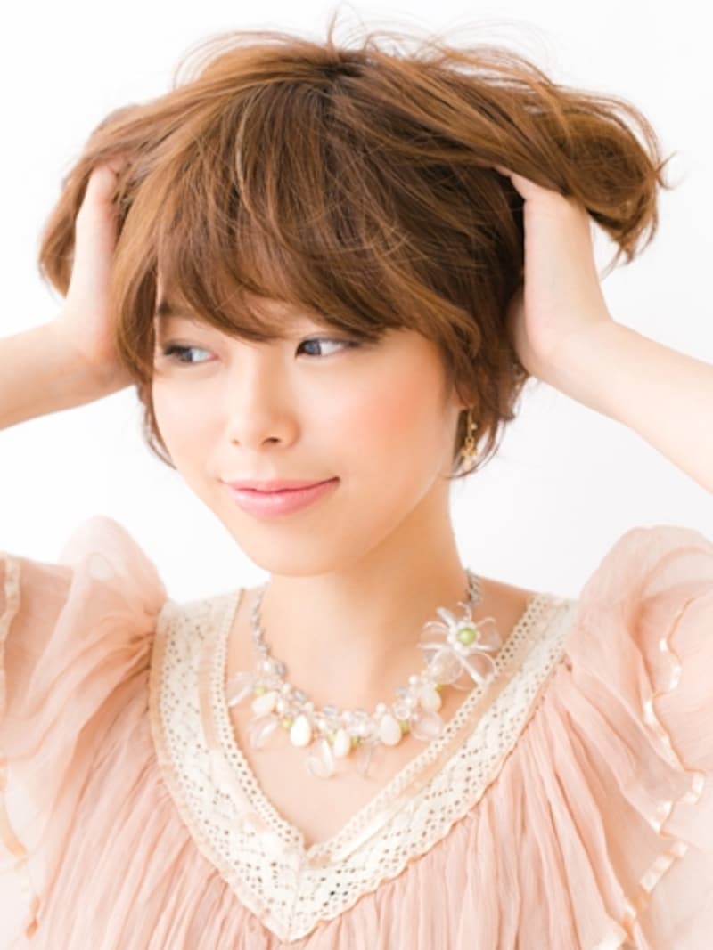 ワックスは襟足にしっかりと