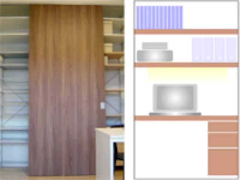 収納家具を入れる収納