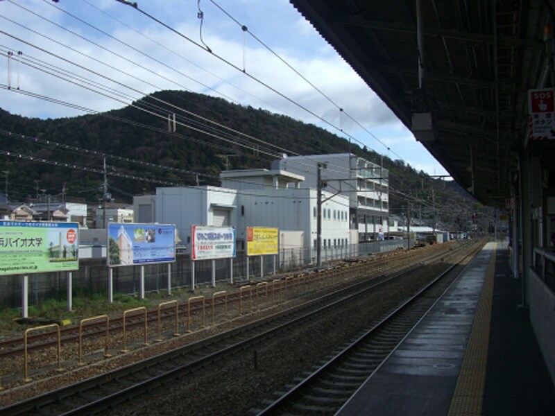 駅ホームから東