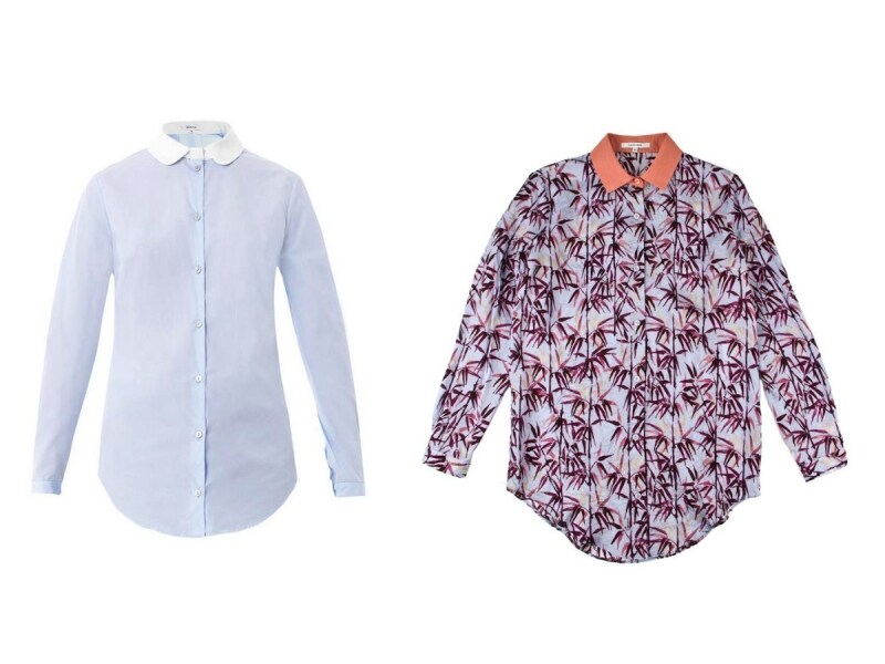 CARVEN/Contrast collar shirt、CARVEN/BAMBOO PRINT SHIRT