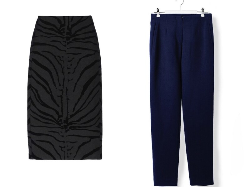 CARVEN/Zebra stripes Felt Skirt、CARVEN/STRAIGHT PANTS