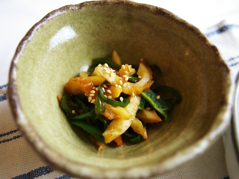 ピーマンとチクワのきんぴら