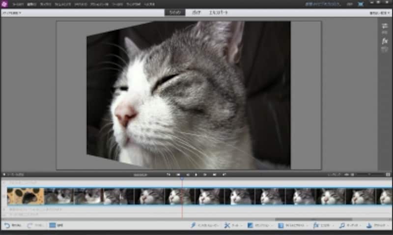 トランジションなどの画面切り替え効果も自動で設定してくれる